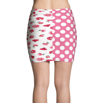 Bubbly Floral Active Mini Skirt