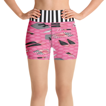 Glamour Girl Pink Yoga Shorts