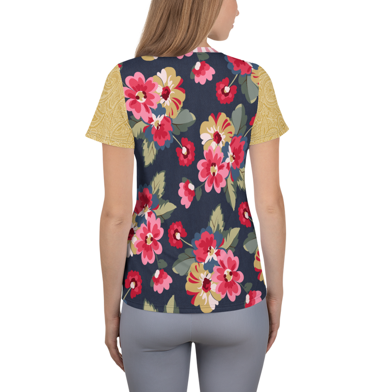 Country Rose Stripe Athletic Top