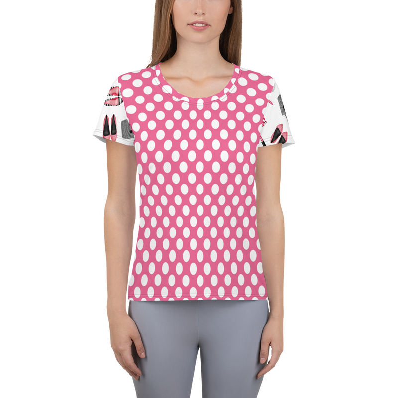 Glamour Girl Squiggly Dot Athletic Top