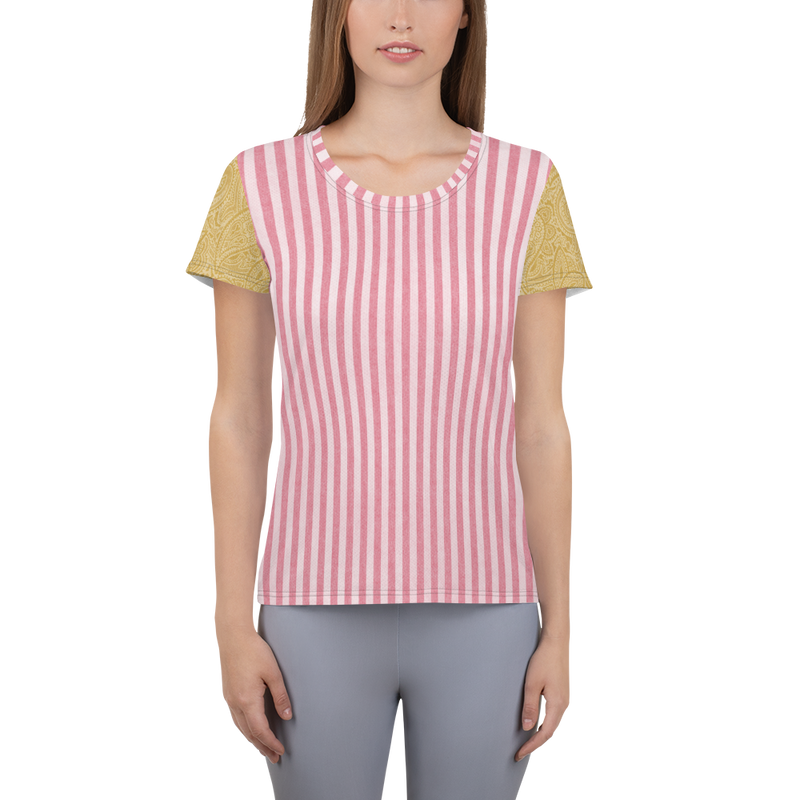 Country Rose Stripe Athletic Top