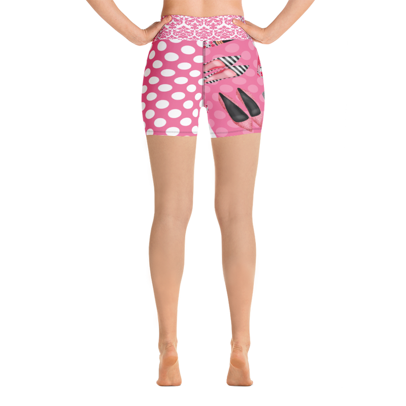 Glamour Girl Polka Yoga Shorts