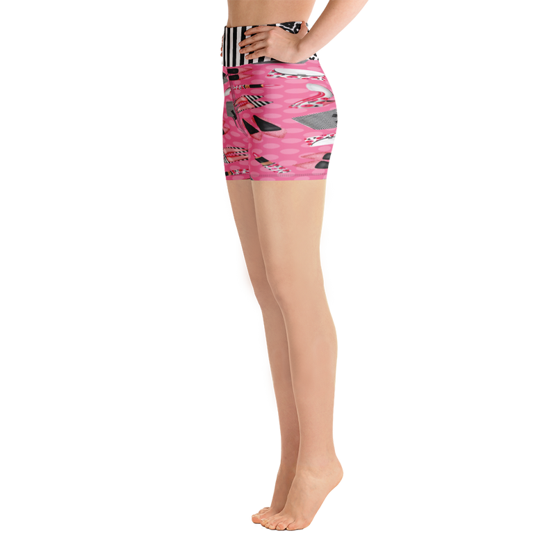 Glamour Girl Pink Yoga Shorts